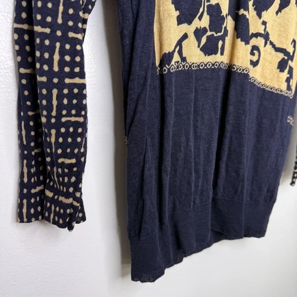 DRIES VAN NOTEN Linen 3/4 Sleeve Top - Picture 3 of 5